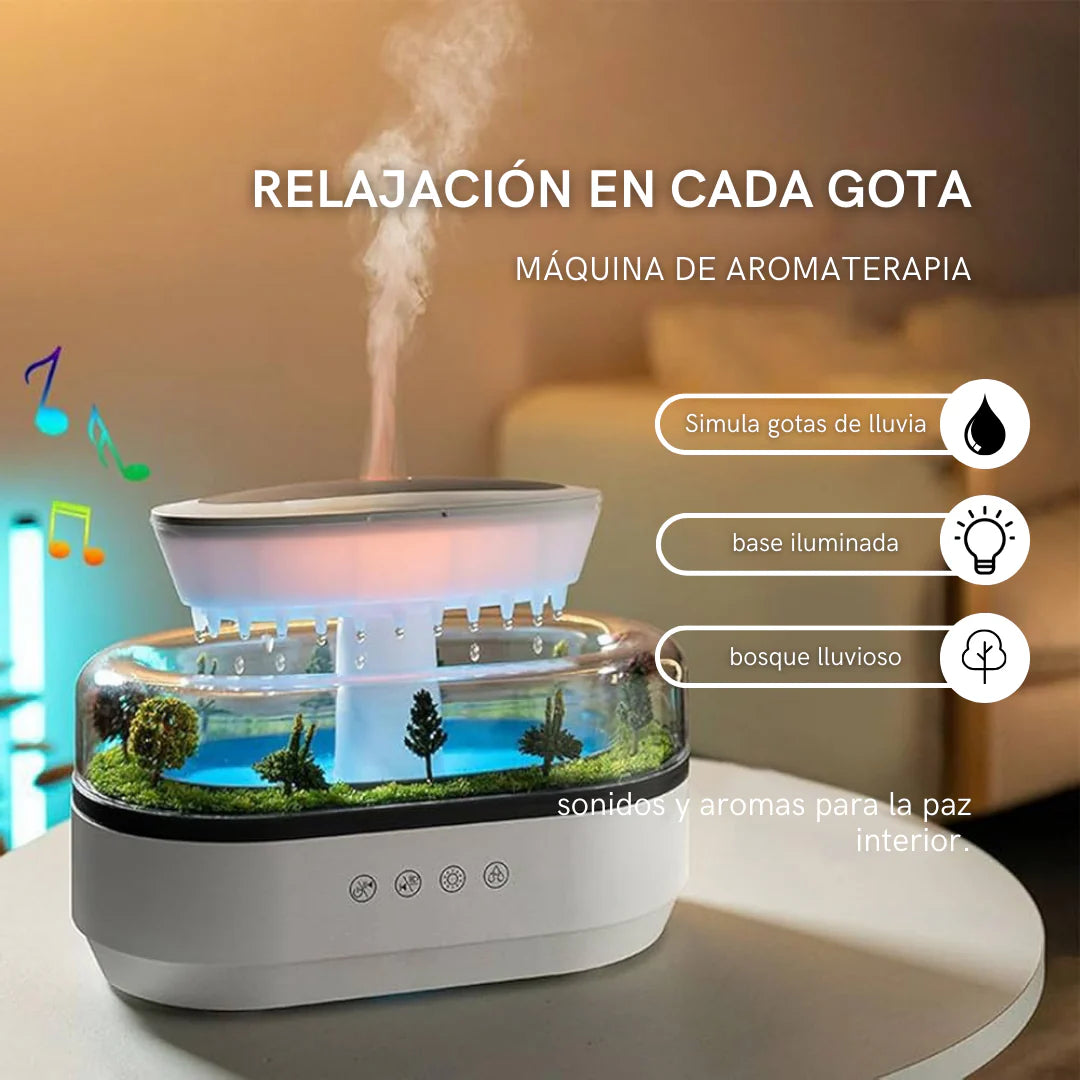 Humidificador con Efecto de Bosque     Lluvioso