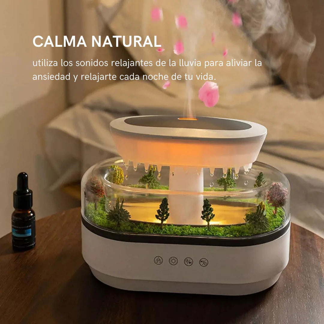Humidificador con Efecto de Bosque     Lluvioso