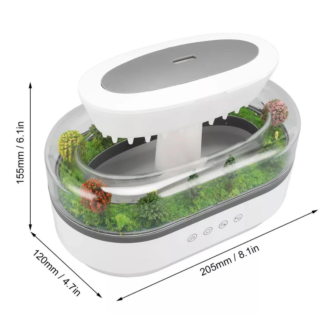 Humidificador con Efecto de Bosque     Lluvioso